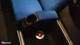 Two German teenage best friends perform a risky blowjob at a movie theater and swallow the semen.