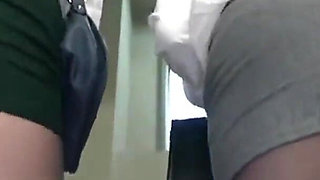 Office Temptation. Black Stockings Worker Teases with Sheer Lines, Close Touch Turns Into a Private Heated Moment - Part 3