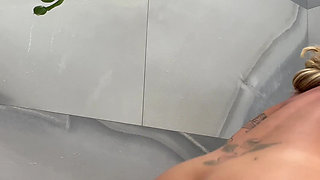 Showering with My Blonde MILF Stepmom Lolly Dames While Nobody Is Home