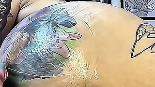 Anal Masturbation Tearing My Tight Ass with a Giant Monster Dildo. Anal Orgasms with Divers