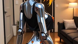 Hentai anime - Robot girl like a real woman