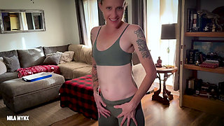 Gym Girl Desperation - Stepdaddy Makes Me Piss My Leggings the Second I Walk in