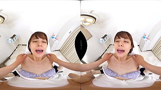 Japanese nurse shares vr toilet pov sensual thrills