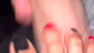 Daddy Cums on Melove Sexy Small Feet