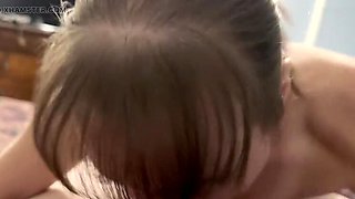 Sweet Marie Takes Huge Cumshot in Mouth - Amateur MILF Swallows Every Last Drop POV