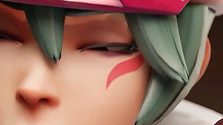 BBC Group Creampie Kiriko Overwatch Animation - Catching Thieves Gone Wrong