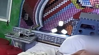 Public flashing in a hotel room - big ass Latina milf