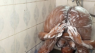 Masturbating Her Pussy in the Bathing Room