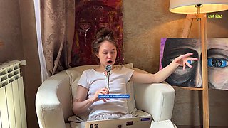 Kira Stones Big Butt Jiggles as Cucumber Stretches Tight Virgin Ass for First Time in Solo Lesbian Te