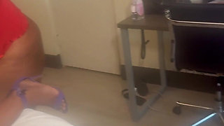 Cheating on Hubby Oiling Spanking My Neighbour Booty Fingering Her Fat Pussy