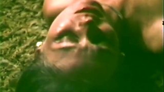 American Vintage Cute Blonde Girl Has A Threesome With Two Guys Loving Pussy