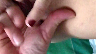 First she squirts, then she delights me with a wonderful blowjob and finally a beautiful cum