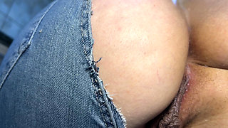 Sexy House Maid in Ripped Jeans - FREE USE