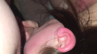 Blowjob POV with a lot of cum and spit :)
