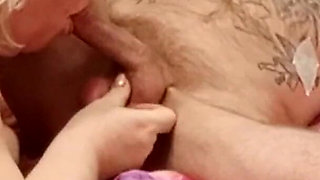 Deep Blowjob From a Neighbor and Cum