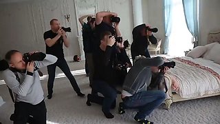 Backstage strip ft. Alice: Brunette, Fansly  Masturbation Porn