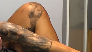 Sexy Mibby Disciplining a Guy with Her Rough Feet!