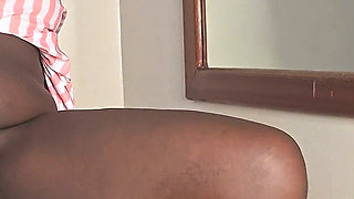 Fingering Her Pussy Looking Herself in the Mirror She Is Addicted to Masturbation
