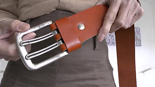 Exciting Belt Try-on with a Linen Skirt, Part 3, Lady Victoria Valente