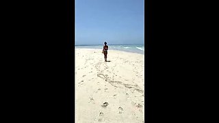 Mary Frost Big Tits Beach Masturbation - Nude MILF Solo Outdoor 4K