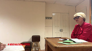 Strapping & Corner Time for Cheeky Student Alisha