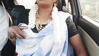 E -2, Full Video, Car Sex, Telugu Dirty Talks, Indian Beautiful Sexy Saree Housewife with Son in Law Romantic Journey
