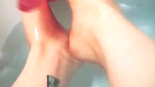 Super Wet Feet POV Footjob