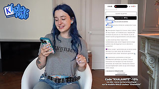 No Need a Men When You Have a Big Dildo - French Alt Hairy Girl Masturbating