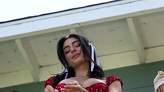 Perfect big ass latina babe Tru Kait has pierced nipples too