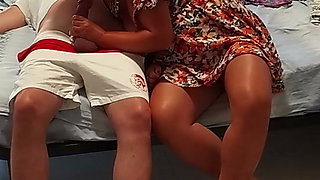 A Beautiful Slut Sucked All the Sperm Out of My Dick at the Hotel and Squeezed It Out to the Last Drop.