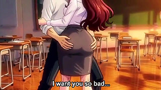 Young student seduced his teacher in extra class when they are alone