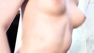 Little Emo Kitten Red Hair Petite Gets CIM After Fucking
