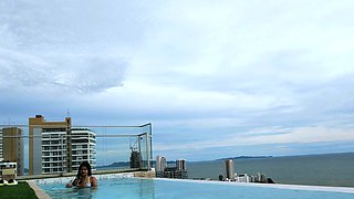 Bubble butt Thai teen fucked hard doggy