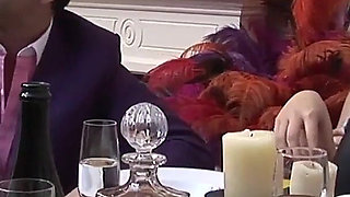 Group sex with Brooke Jameson and Chloe Delaure with smooth pussies getting their pussies and asses fucked by many cocks