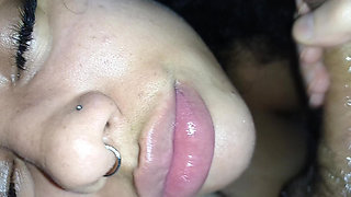 CREAMPIE FACIAL, SPURTING CUM ON THIS BITCH'S PRETTY FACE