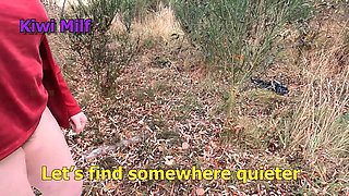 Walking Naked Outdoors, Caught and Fucked by a Stranger