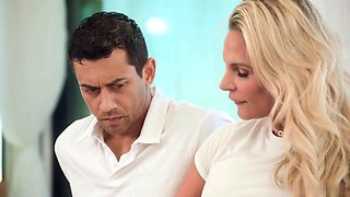 Pool Boy Gets Fuck Lessons from Ainslee Divine, Phoenix Marie