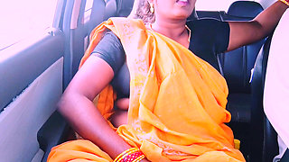 Desi saree maid car sex Telugu dirty talks.