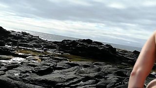 Fucking a Perfect Ass on the Beach - Amateur POV Handjob