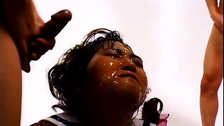 Asian japanese amateur has deep throat
