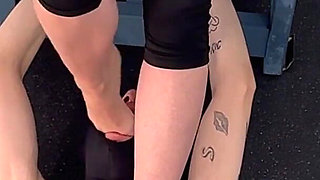 Extreme Foot Gagging and Face Standing, Perfectly Pedicured Feet, Intense Barefoot Domination and Face Trampling