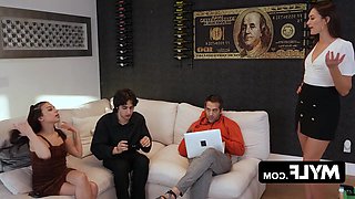 Those glasses granting x-ray sight bolster our protagonist's self-assurance to engage in sexual activity with his irritable female supervisor.