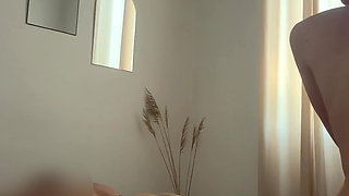 I massage Grospenix and cum on his ass