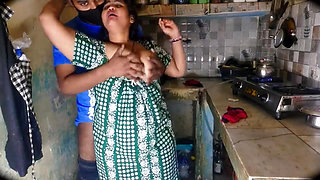 Desi Bhabhi Big Boobs Cleavage Tease in Kitchen Hot Indian Village Girls Exposed Hindi Video