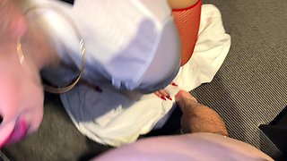 Big assed busty tit fuck and blowjob