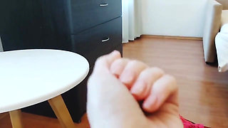 Extremely Hairy Pussy, POV Masturbation, Fingering, Big Labia, Orgasm with Moans