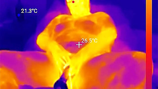 First BBC Sex Machine Fuck: Oiled up BBW Cums Hard on Your Massive Cock, 15 Min Ride and Cum Countdown, POV Thermal