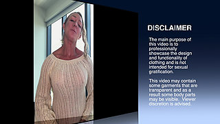 Extreme Sheer Bra and Panties Plus Dress - Sexy Try-on