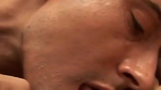 Sexy MILF with Nice Tits and Hairy Pussy Fucked and Cumshot in Mouth by a Huge Cock