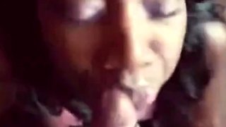Ebony Amateur's Massive Facial